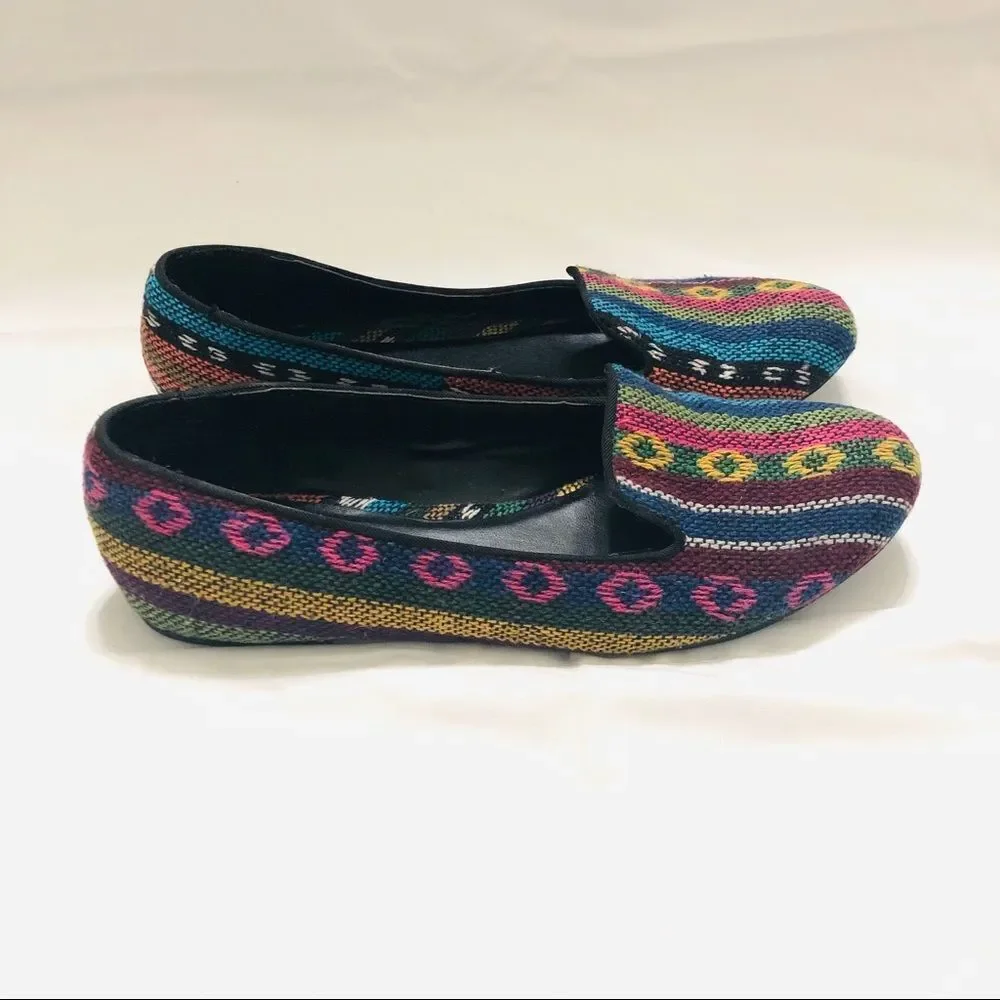 Mix no.6 Aztec Canvas Baja Loafer Flat